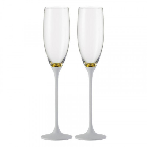 Eisch Champagner Exklusiv - Geschenkset Золото-белые бокалы для шампанского в подарочной коробке 2 шт. / 180 мл
